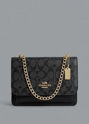 Жіноча сумка klare crossbody bag in signature canvas чорна