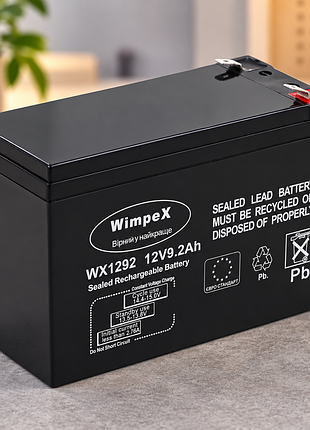 Акумулятор для дбж wimpex wx-1292 12v 9.2ah