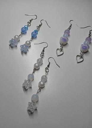 Серьги💙💜🤍 2