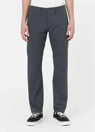 Мужские тёмно-серые рабочие брюки-штаны dickies (32-32р.м-l)
