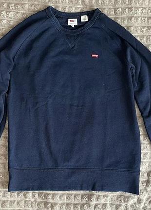 Кофта чоловіча levi’s темно-синя класичного крою