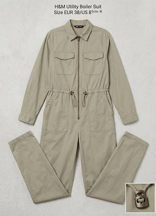 Хлопковый комбинезон h&amp;m в стиле милитари / утилите (eur 38 / m)