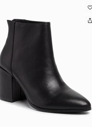 Жіночі ботильйони steve madden чорні шкіряні