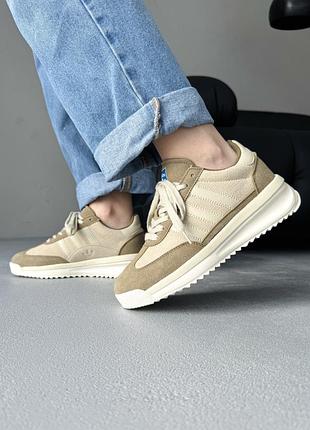 Кроссовки женские adidas sl 72rtn beige/brown