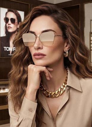 Сонцезахисні окуляри жіночі tom ford ft0738 pink gold - original