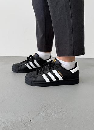 Кросівки жіночі adidas superstar black adi-0370