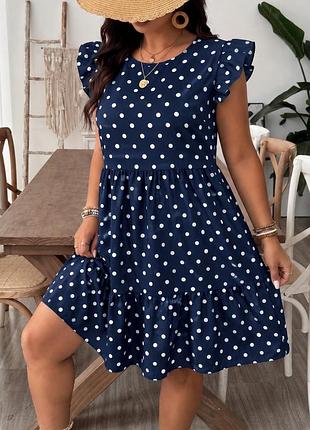 🥰 сукня у горошок shein 4xl