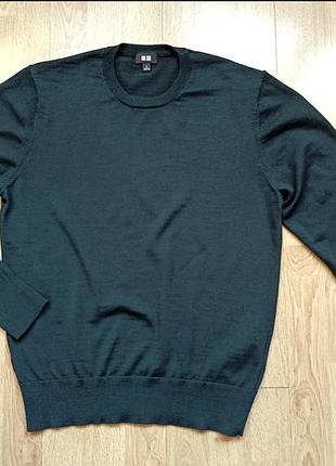 Свитер uniqlo (100% тонкая шерсть), s