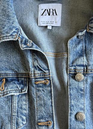 Джинсова курточка від zara, розмір м