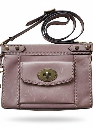 Кожаная сумка fossil vintage revival crossbody (оригинал).