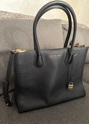 Сумка жіноча michael kors mercer large чорна