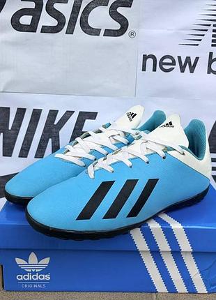 Сороконіжки adidas x 19.4 tf футзалки шипшини бутси 38 розмір