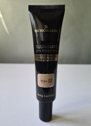 Суперстойкий тональный крем для лица patricia ledo light deffusing foundation. тон 02.