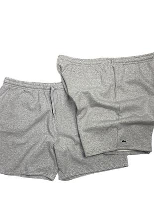Теплі шорти на флісі lacoste sport великі розміри xxl xxxl