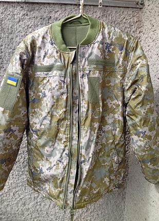 Куртка/ бомбер  -утеплювач  зсу (підстьобка) мм-14, піксель, розмір 48/2.
