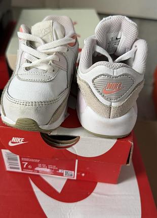 Кросівки дитячі nike білі з бежевим