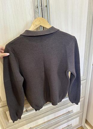 Светр вʼязаний у стилі поло 4