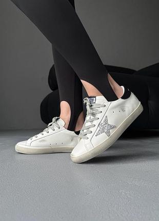 Кеды женские golden goose superstar silver