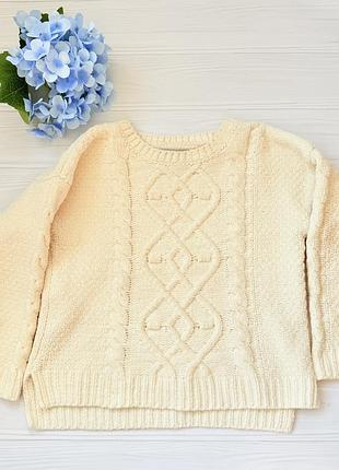 Светр для дівчинки next білий в'язаний
