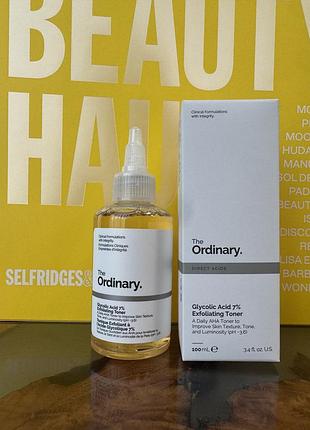 Тонер the ordinary, з гліколієвою кислотою 7%, 100 мл, новий