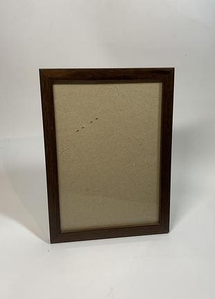 Универсальная деревянная фоторамка 20×14 см, коричневая (н8230)