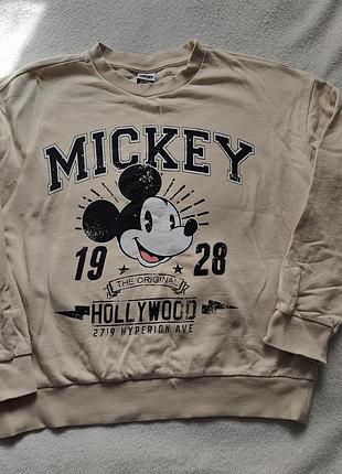 Світшот жіночий mickey бежевий