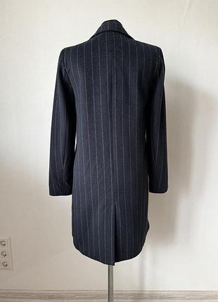 Пальто у смужку вовна 2