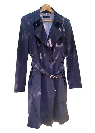 Оригінальний тренч marc cain sports (розмір n4 / l / 40, європейський м) — темно-синій плащ
