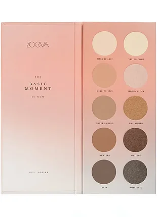 Палетка теней zoeva basic moment eyeshadow palette 15g. 3