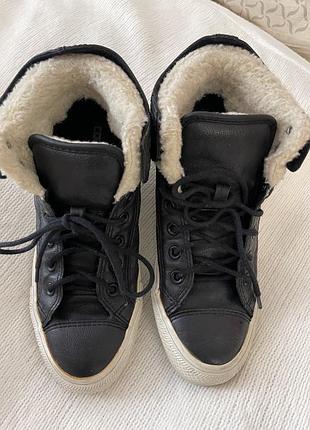 Утеплені високі кеди converse, жіночі 38,5