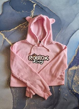 Худі для підлітків roblox king рожеве, розмір м