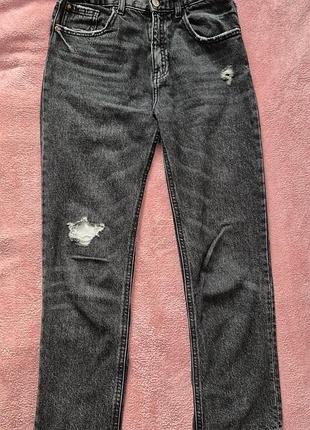 Джинси жіночі zara straight чорні