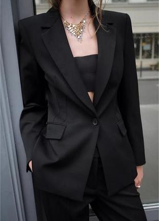 Брючний костюм жіночий zara чорний