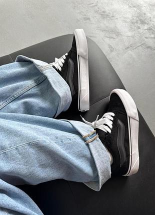 Кеди жіночі vans knu skool white/black 7