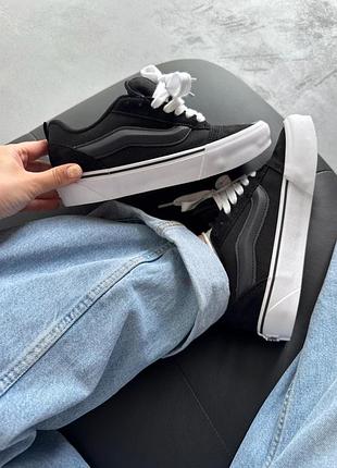 Кеди жіночі vans knu skool white/black 9