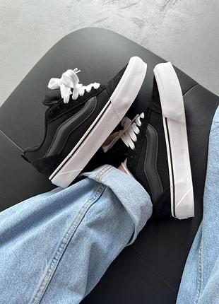 Кеди жіночі vans knu skool white/black 10