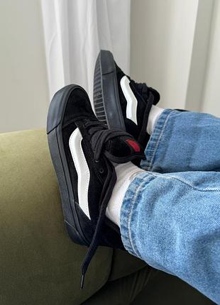 Кеды женские vans knu skool black 4
