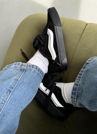 Кеды женские vans knu skool black 5
