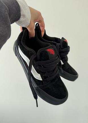 Кеды женские vans knu skool black 8