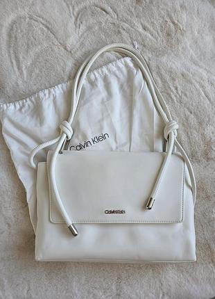 Сумка calvin klein біла 2