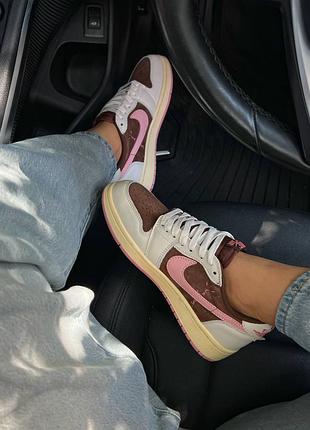 Air jordan 1 х travis low premium 4