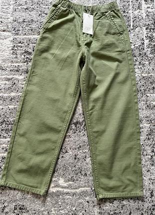Брюки для підлітків zara кольору хакі