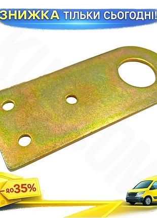 Ku проушина ks-ukr прямая universal fit 40x100 сталь для крепления замка на двери ворота ящики uni2l_k