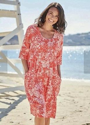 💯% лляне з кишенями плаття 👗