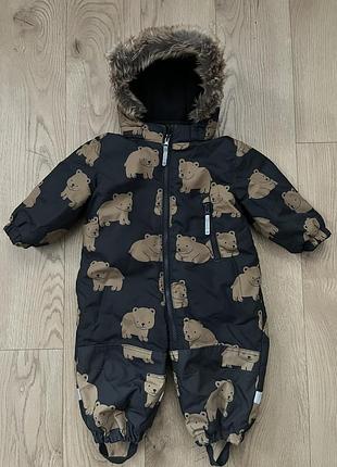 Зимовий комбінезон h&m на 9-12 міс.