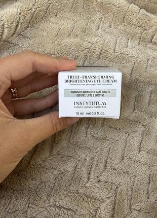 Крем для обличчя instytutum truly-transforming brightening eye cream classic, 15 мл