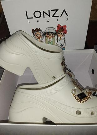 Сабо жіночі lonza shoes білі