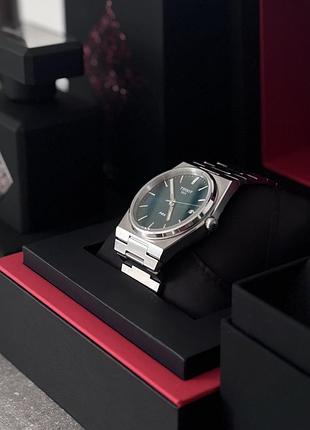 Годинник чоловічий tissot prx зі смарагдово-зеленим циферблатом