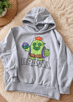 Худі для хлопчика reserved brawl stars сіре р. 134