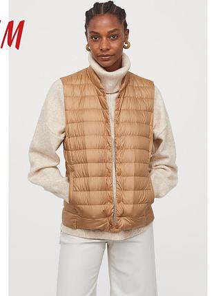 Пухова жилетка h&amp;m жилет пух h&amp;m